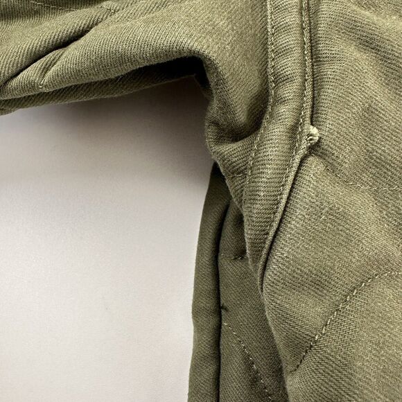 Aritzia Wilfred Free Green Quilted Cotton Bomber Jacket Womens Sz XS - Picture 7 of 10